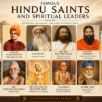 Famous Hindu Saints and Spiritual Leaders