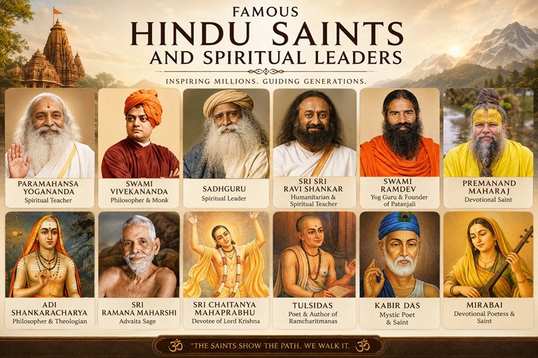 Famous Hindu Saints and Spiritual Leaders