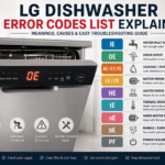 LG Dishwasher Error Codes Guide