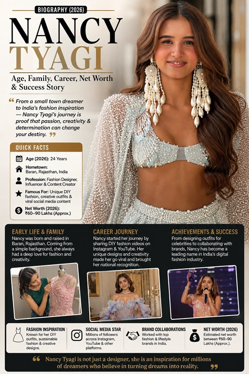 Nancy Tyagi Biography 2026 fashion influencer portrait