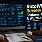 RotoWire Review 2026 homepage with fantasy sports tools dashboard