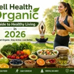 Well Health Organic guide to healthy living in 2026 with nutritious foods and active lifestyle