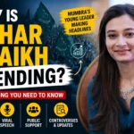 Sahar Shaikh during a public appearance as the young AIMIM corporator from Mumbra amid discussions surrounding her viral political rise in 2026.