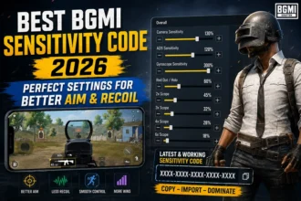 Best BGMI Sensitivity Code 2026 Perfect Settings for Better Aim & Recoil